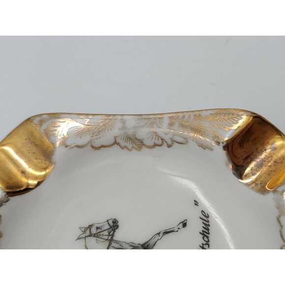 HB Wien Handarbeit Qualitals Porzellan Hassenpflug Ashtray Spanische Hofreitschu - Picture 10 of 12